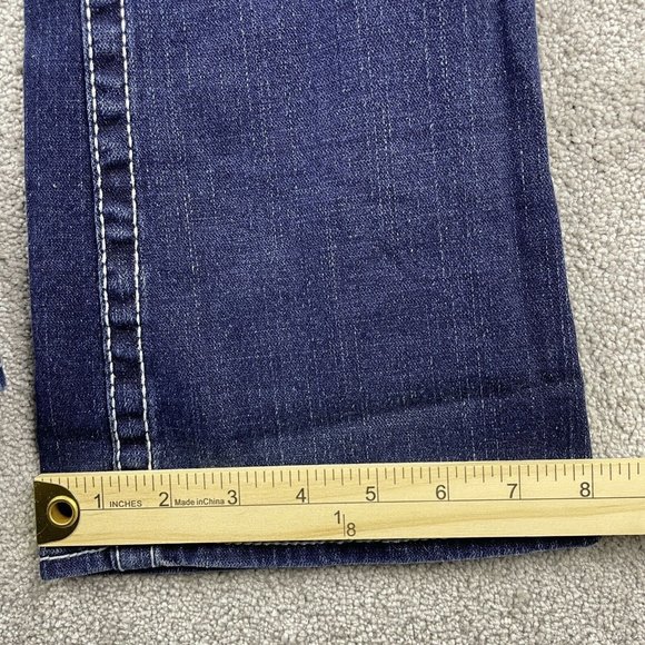 VTG True Religion Becky Low Rise Bootcut Jeans Women's Sz 27 Dark Wash Denim Y2K - Picture 16 of 16